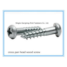 (Stainless Steel/ Carbon Steel) Slotted/ Cross/ Philip Pan/ Flat Head Wood Screw